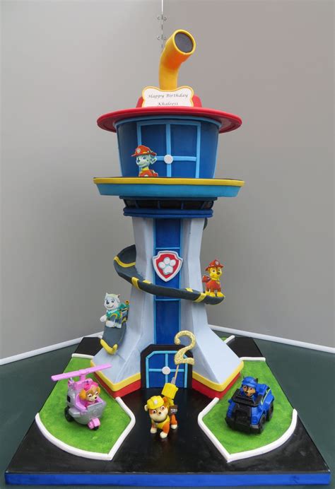 paw patrol tower cakecentralcom