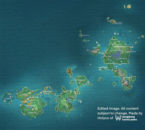genshin impact   leak reveals inazuma map   entirety