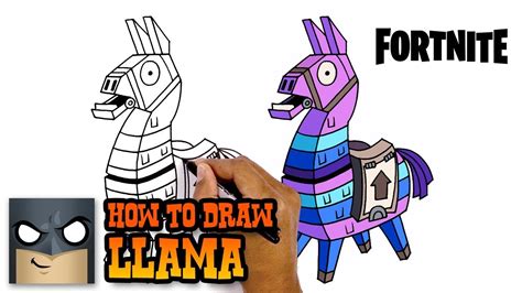 fortnite llama drawing outline fortnite battle royale coloring pages