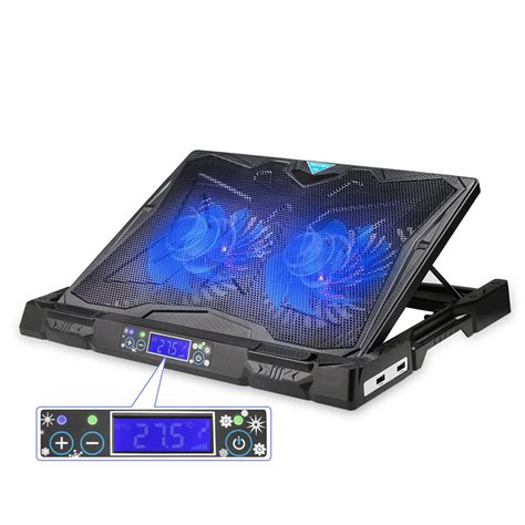 tecknet gaming laptop cooling pad quiet laptop cooler stand  auto