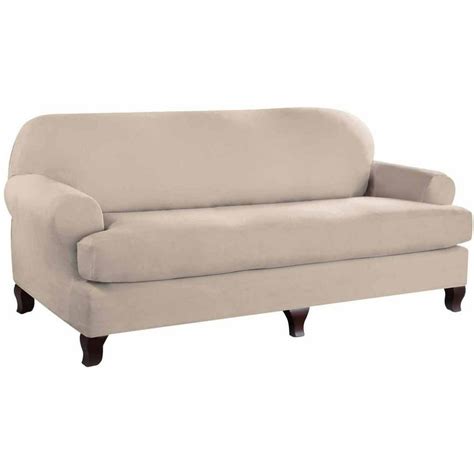stretch fit microsuede slipcover sofa  piece  cushion walmartcom walmartcom