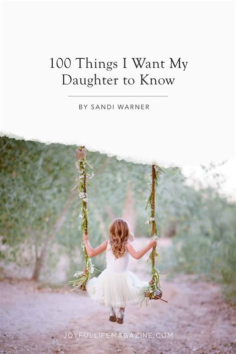 100 things i want my daughter to know