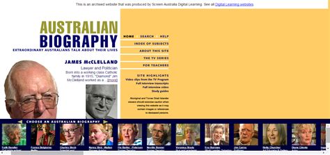 Australian Biography Biography Home Education Australian
