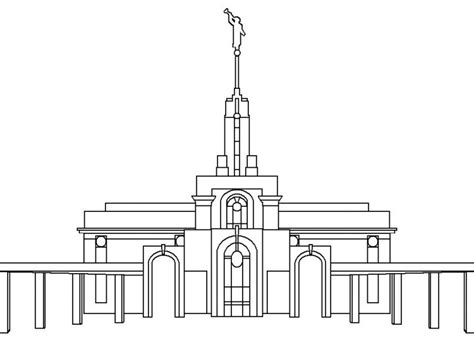 lds temple coloring pages  kids visual arts ideas