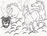 Stampede Horse Herd sketch template