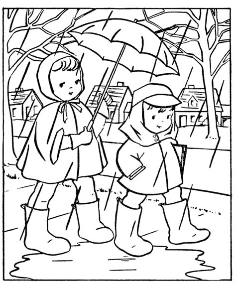 coloring pages rain coloring home