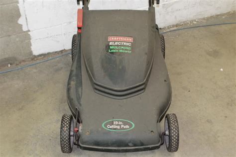 craftsman  electric mulching lawn mower property room