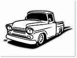 Chevy 1958 Drawing Sketch Apache Silverado Trucks Truck Coloring Drawings C10 S10 Chevrolet Pages Pick Sketches Vintage Woodburning Clipart Car sketch template