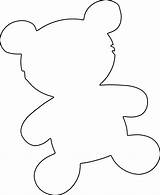 Clipart Teddy Bear Coloring Pages Template Outline Drawing Choose Board Library Clip sketch template