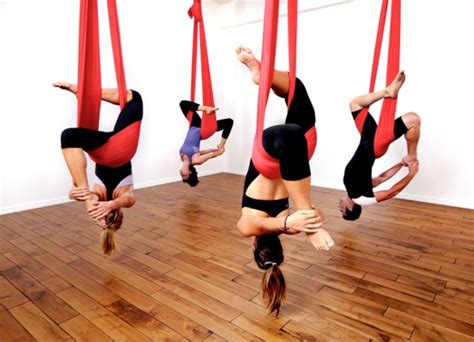 aerial yoga for beginners benefits and tips caloriebee