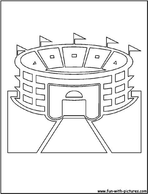 stadium cutout coloring page coloring pages color cutout