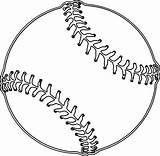 Baseball Transparent Clipart Clip Outline Softball Thick Cliparts Vector Line Lace Baseballs Boarder Library Player Silhouette Stitching Clker Arts Webstockreview sketch template