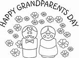 Grandparents Coloring Happy Clipart Pages Clip Printable Cliparts Parents Grand Quotes Color Printables Grandma Songs Kids Anniversary Supercoloring Card Sheets sketch template
