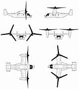 Osprey Mv V22 Bell 22b Tiltrotor Views Teorias Rotativas Drawings Helicopassion Caracteristiques sketch template