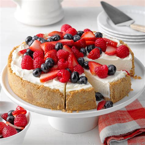 easy no bake cheesecake recipe [with photos] taste of home