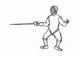 Fencing Coloring Pages Edupics Large sketch template