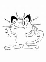 Kleurplaten Meowth Malvorlagen1001 Animaatjes Alolan Pikachu Colorier sketch template