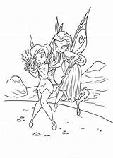 Sininho Coloring Fairy Tinkerbell Fairies Silvermist sketch template