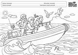 Sea Colouring Nsri Rescue Competition sketch template