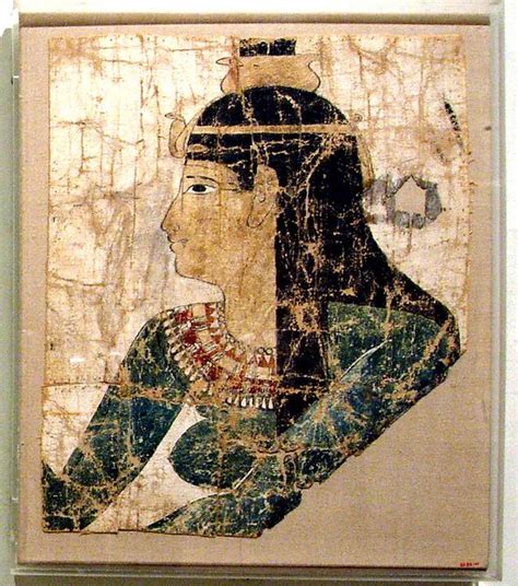 Painted Shroud Fragment Period Ptolemaic Or Roman Period