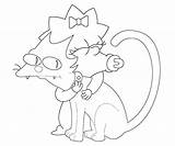 Coloring Pages Simpson Maggie Popular sketch template