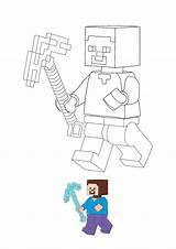 Coloring1 Mindcraft Creeper sketch template