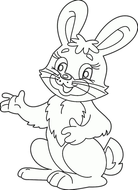easter coloring pages rabbit cartoon drawing cartoon girl