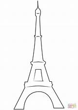 Coloring Eiffel Tower Pages Printable France Categories sketch template