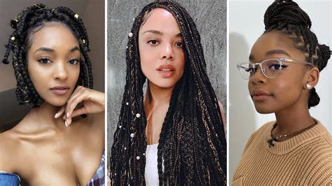 35 Cute Box Braids Hairstyles To Try In 2020 Glamour