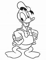 Donald Duck Coloring Pages Cartoon Daisy Kids Clipart Drawing Cliparts Ducks Printable Cartoons Mickey Mouse Disney Character Drawings Print Library sketch template
