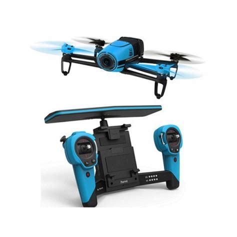 drone parrot bepop  skycontroller azul las mejores ofertas de carrefour