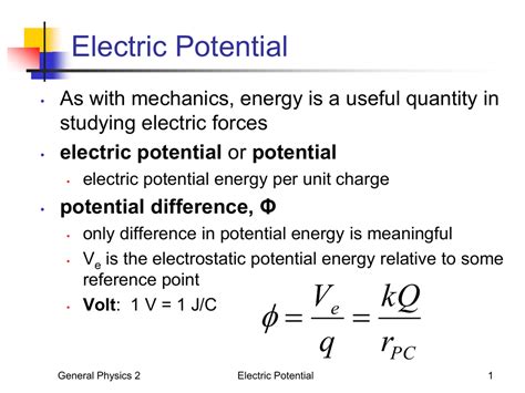 ch  electric potential