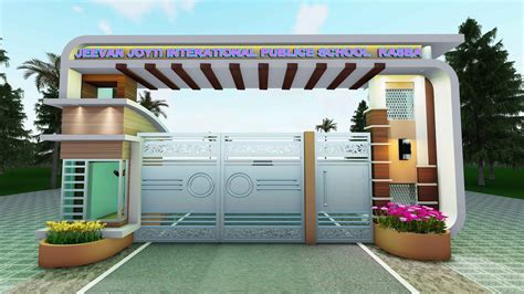 modern main gate design ideas  school  latest iron gate main