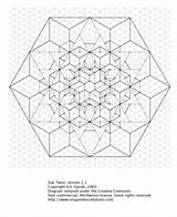 Tessellation Star Crease Pattern Twist Origami V2 Tessellations Hexagon 2006 sketch template