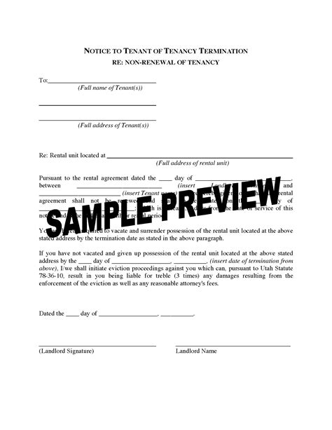 renewal sample letter  landlord  renewing lease sample