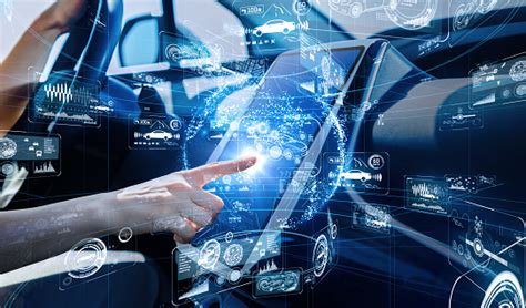 autonomous car concept driverless vehicle stock photo  image