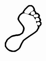 Footprint Outline Drawing Foot Dinosaur Clipart Feet Bigfoot Clip Cutouts Cliparts Drawn Print Template Library Perfect Chicken Line Big Cutout sketch template