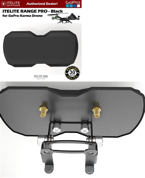 itelite dbs range extender antenna rangepro  gopro karma drone black  ebay