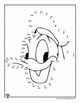 Donald Dotted sketch template