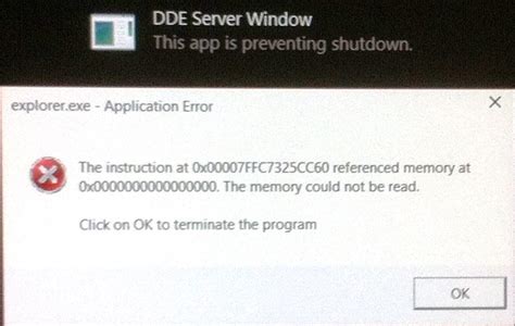 Dde Server Window App Is Preventing Shutdown Microsoft Community