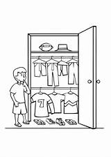 Closet Coloring Pages sketch template