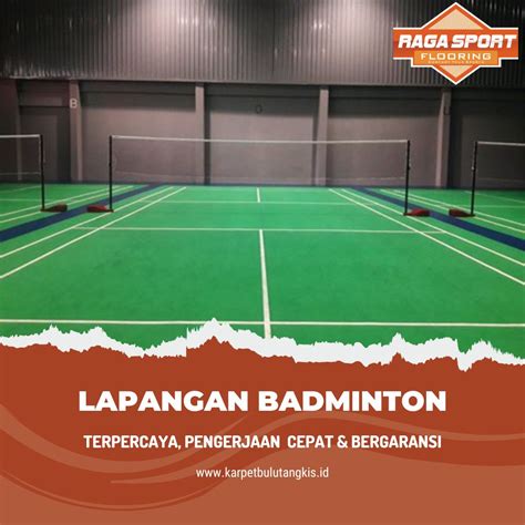 jasa pembuatan lapangan badminton vnyl