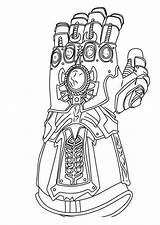 Thanos Gauntlet Endgame Iron Colorir Guante Drawingtutorials101 Imprimer Desenhos Vingadores Infinito Glove Ausdrucken Luva Hulk Dessins Infini Ultron Dccomics Bulles sketch template