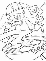 Coloring Crayola Labor Burgers Grillin Crafts Independence Printable July Summer Adult Colouring sketch template