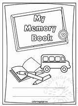 Memory Book School End Year Printable Coloring Pages Templates Books Sheets First Dementia Kindergarten Color Grade Coloringpage Eu Kids Post sketch template