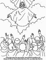 Easy Jesus Drawing Getdrawings Transfiguration Ascension sketch template