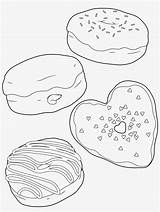Coloring Pages Donut Choose Board Donuts sketch template