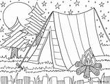Coloring Pages Camper Camping Comments sketch template