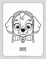 Paw Patrol Skye Coloringoo Pup sketch template