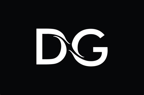 dg monogram logo design  vectorseller thehungryjpeg